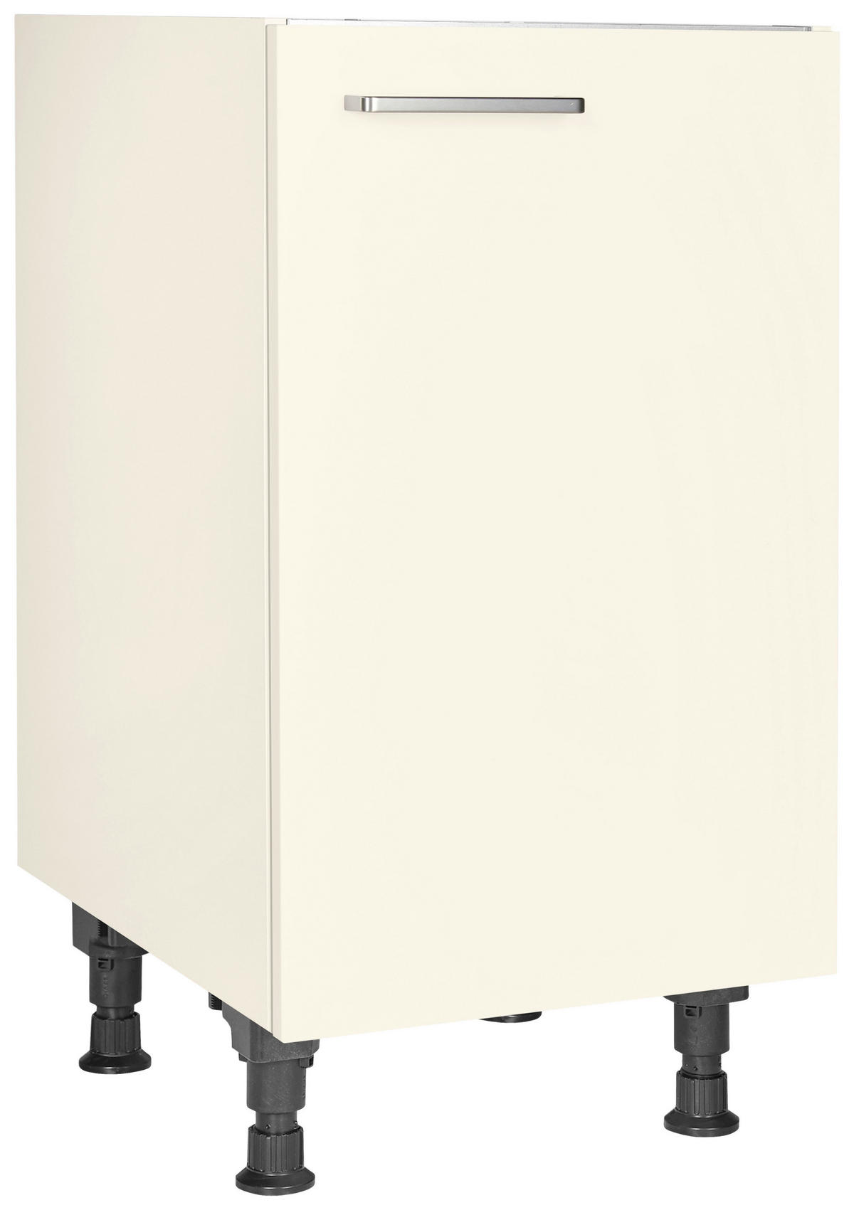 SPÜLENUNTERSCHRANK 45/87/56 cm  in Magnolie  - Edelstahlfarben/Magnolie, MODERN, Holzwerkstoff/Metall (45/87/56cm) - Nobilia