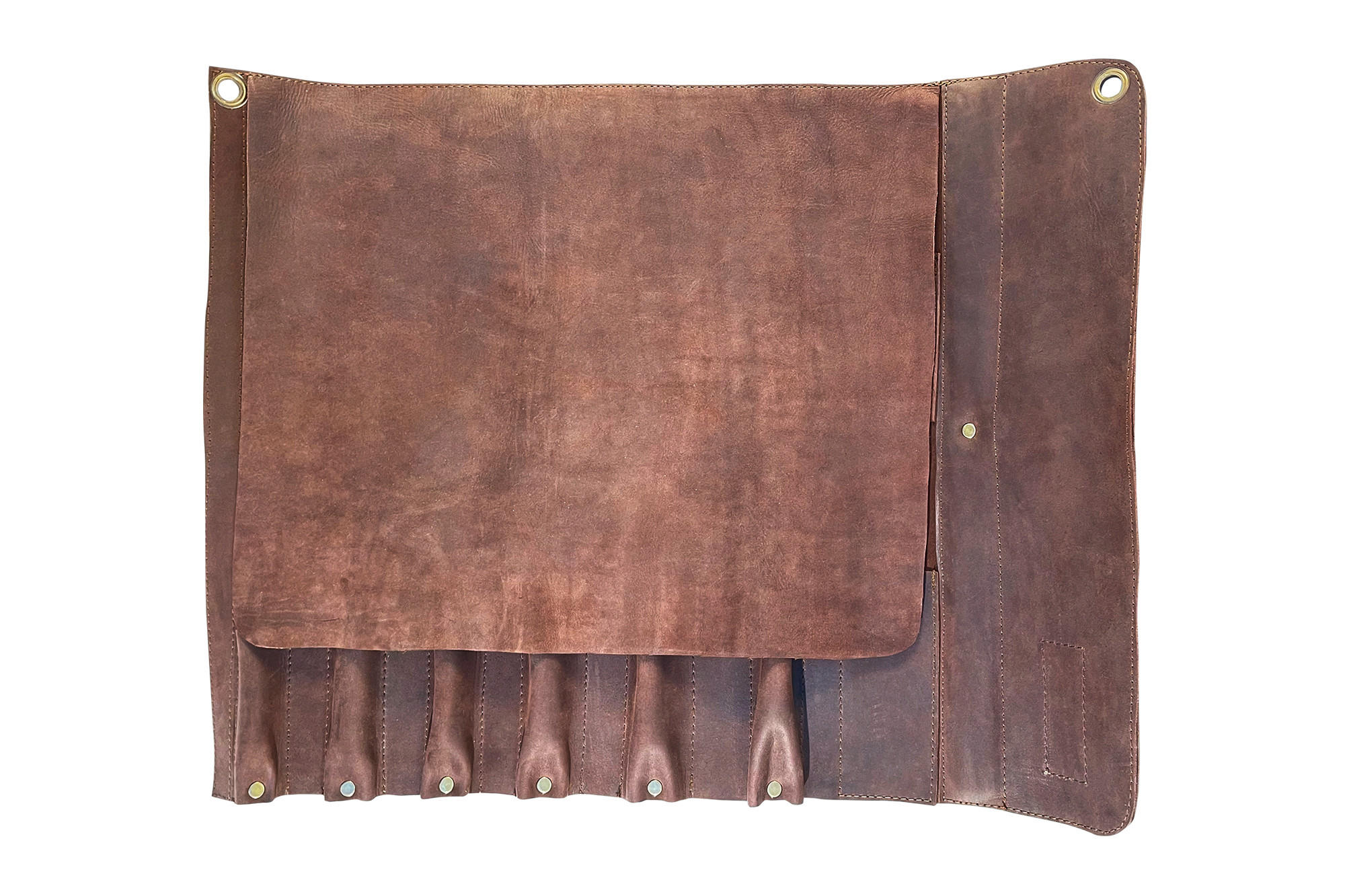 PRIBOR ZA KUVANJE - tamnobraon, Osnovno, koža (44/57cm) - Samura