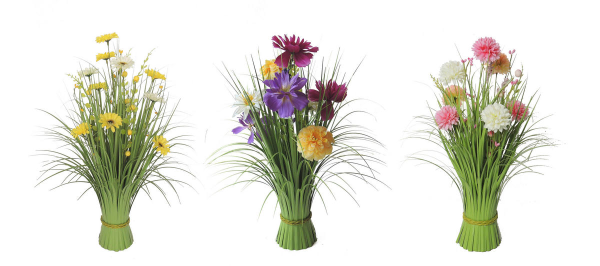 IARBĂ DECORATIVĂ - lila/roz aprins, Lifestyle, plastic/metal (50cm)