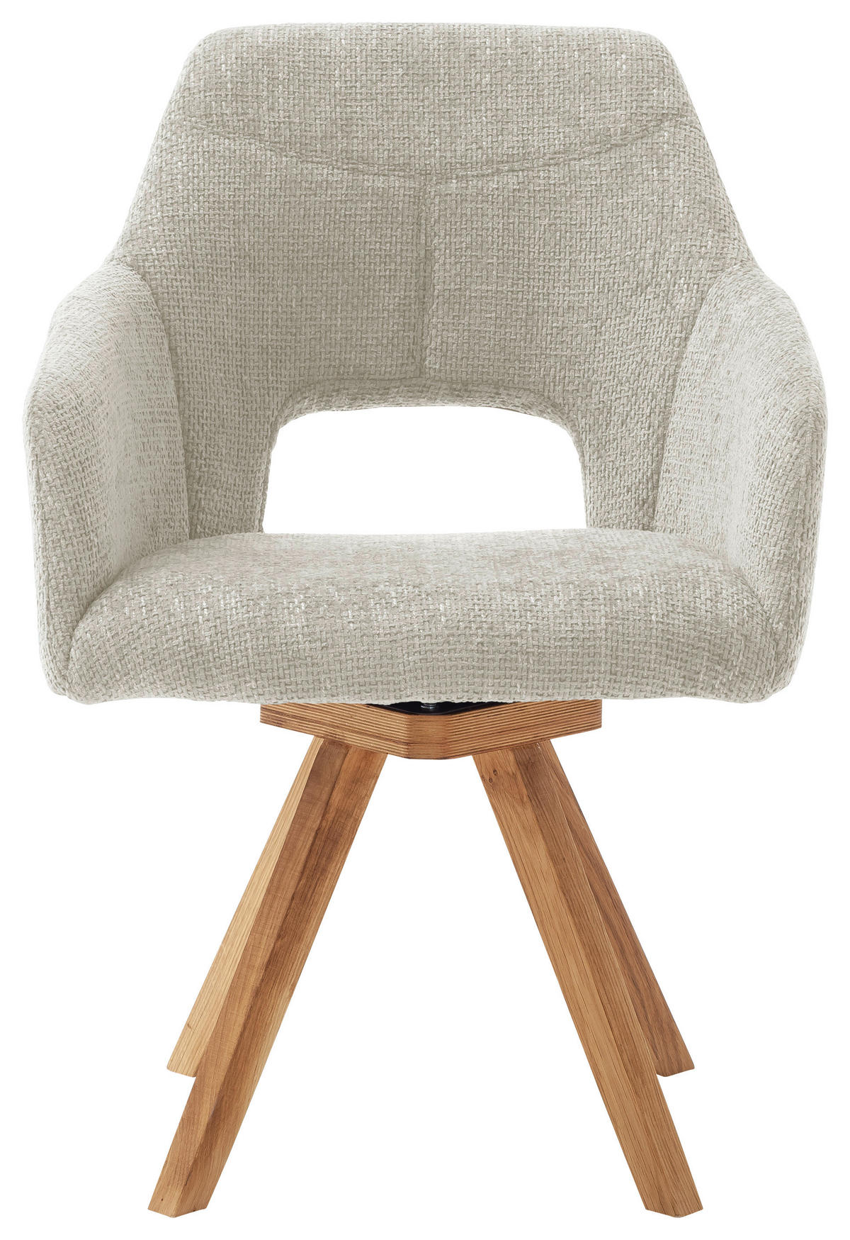 ŽIDLE S PODRUČKAMI, tkaná látka, světle šedá, divoký dub - divoký dub/světle šedá, Konvenční, dřevo/textil (57/84/57cm) - Voleo