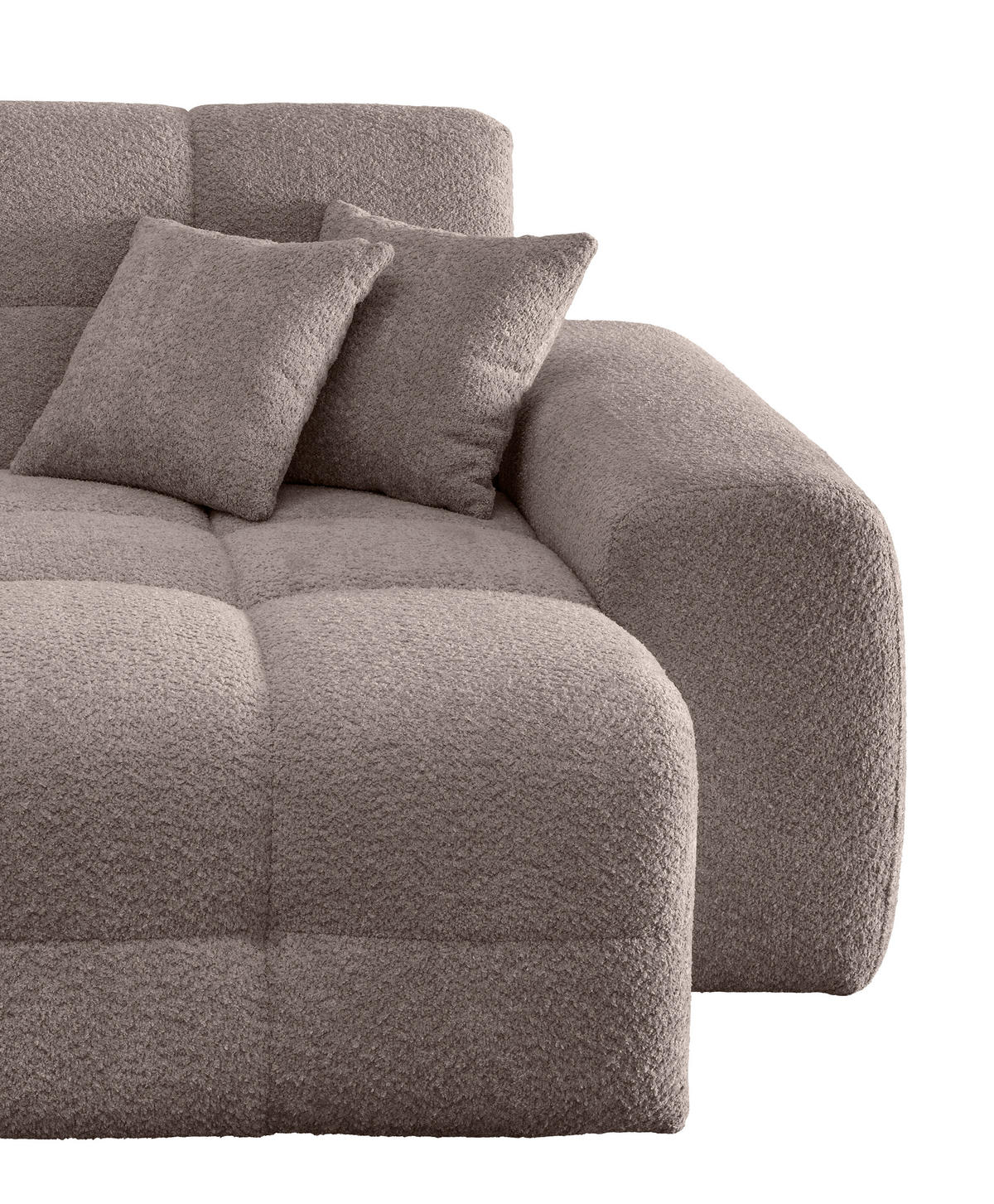 XXL-SESSEL - Taupe/Schwarz, MODERN, Kunststoff/Textil (181/87/155cm) - Livetastic