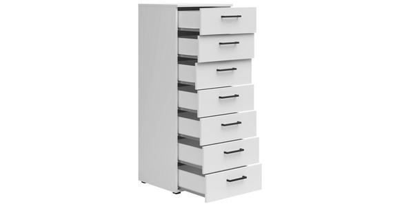 KOMMODE 45/115/40 cm in Weiß - Anthrazit/Schwarz, MODERN, Holzwerkstoff/Kunststoff (45/115/40cm) - Carryhome