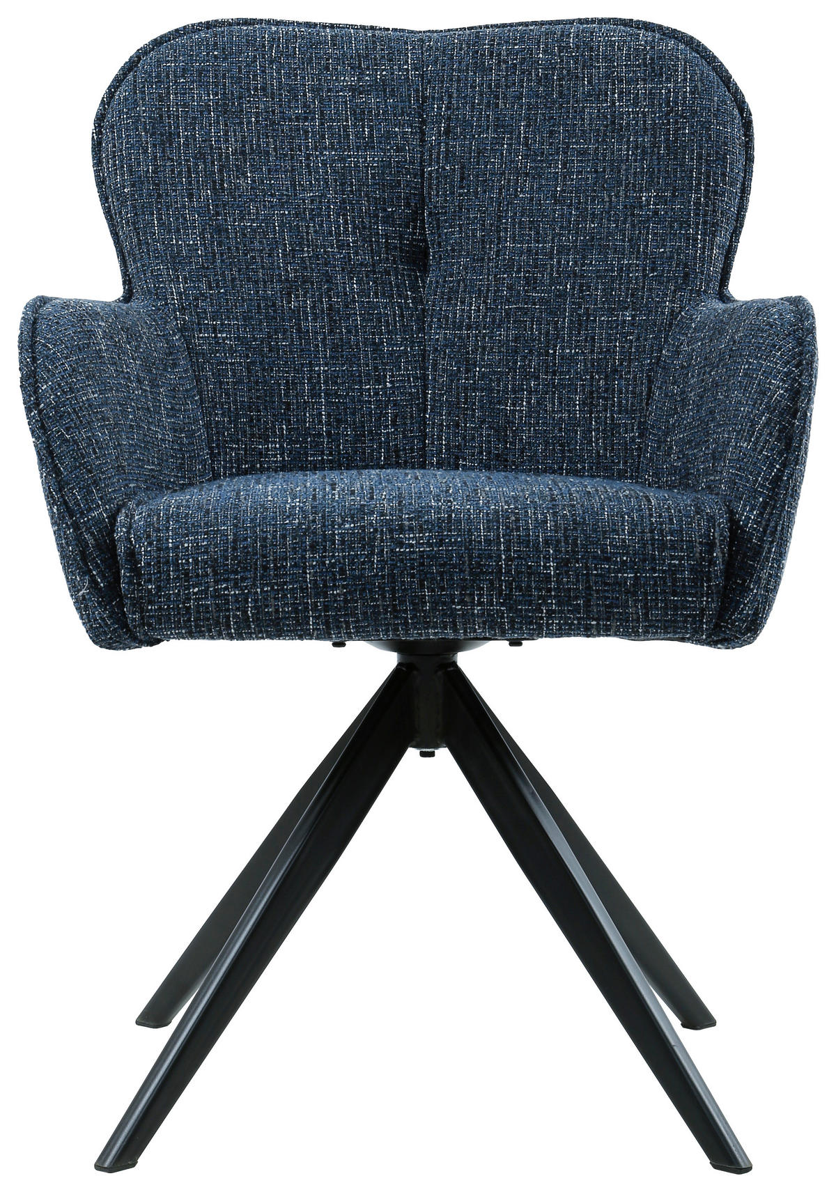 KAROSSZÉK kék, fekete  - fekete/kék, Design, textil/fém (62/88/65cm) - Novel