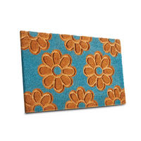 KOKOSMATTE 45/75 cm Mix Mats  - Hellbraun/Hellblau, Basics, Naturmaterialien/Kunststoff (45/75cm) - Hanse Home