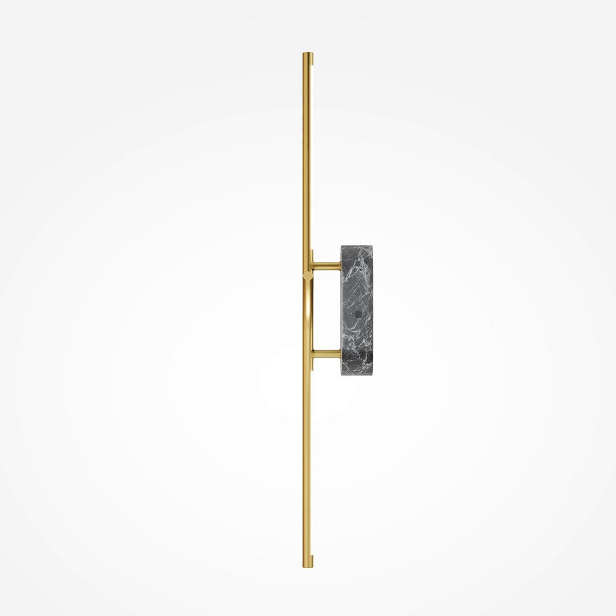 WANDLEUCHTE - Messingfarben/Grau, Modern, Stein (9,7/8,6/63cm) - MAYTONI