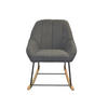SESSEL Teddystoff Dunkelgrau    - Dunkelgrau/Schwarz, Design, Holz/Textil (70/100/90cm) - MID.YOU