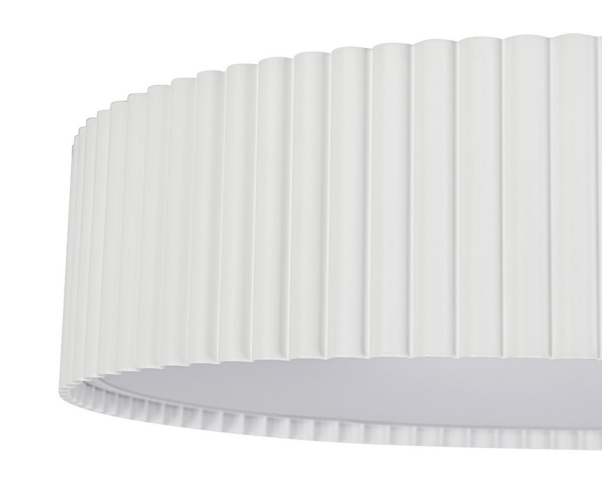 DECKENLEUCHTE  47/12,5 cm    - Weiß, Design, Kunststoff/Metall (47/12,5cm) - Collet's Monde