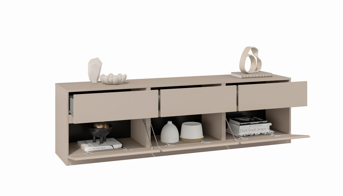 LOWBOARD  in 179,9/52,3/40 cm  - Taupe, Design, Holzwerkstoff (179,9/52,3/40cm) - MID.YOU