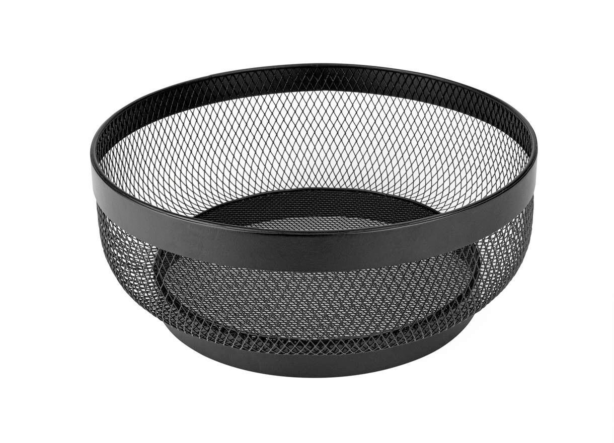 BROTKORB - Schwarz, Basics, Metall (30/30/12cm) - Justinus