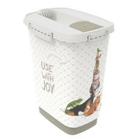 TÁPTARTÓ - fehér, Basics, műanyag (24,3/17,9/32,2cm) - Rotho