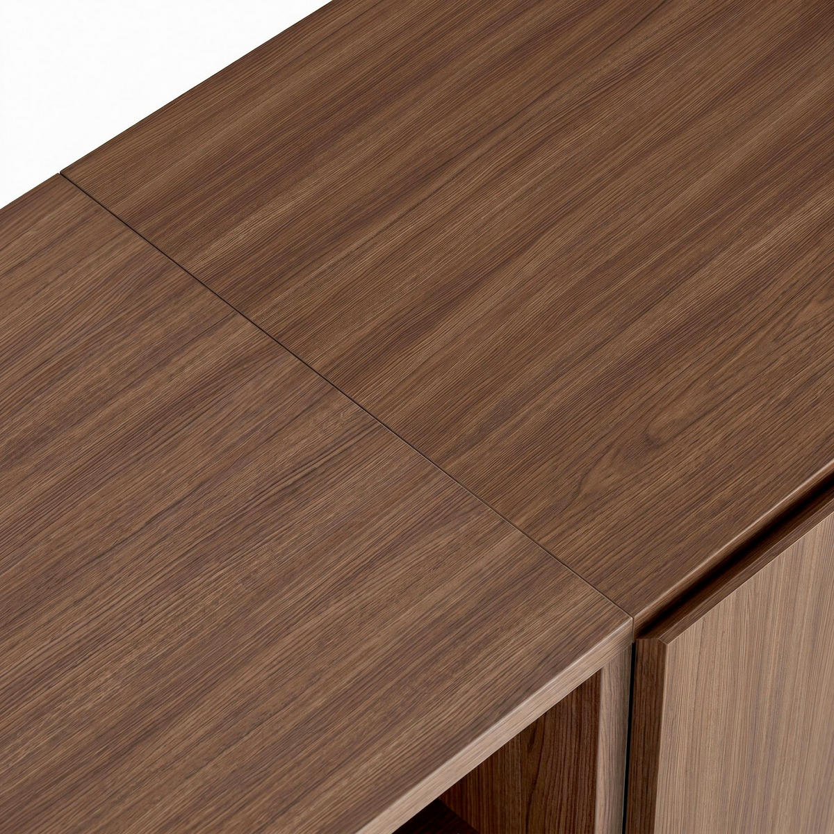 LOWBOARD  160/80/40 cm  - Walnussfarben/Schwarz, MODERN, Holzwerkstoff (160/80/40cm) - MID.YOU