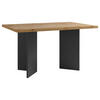 ESSTISCH rechteckig Eichefarben, Anthrazit  - Eichefarben/Anthrazit, MODERN, Holzwerkstoff (138/90/75,5cm) - MID.YOU