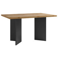 ESSTISCH rechteckig Anthrazit, Eichefarben  - Eichefarben/Anthrazit, MODERN, Holzwerkstoff (138/90/75,5cm) - MID.YOU