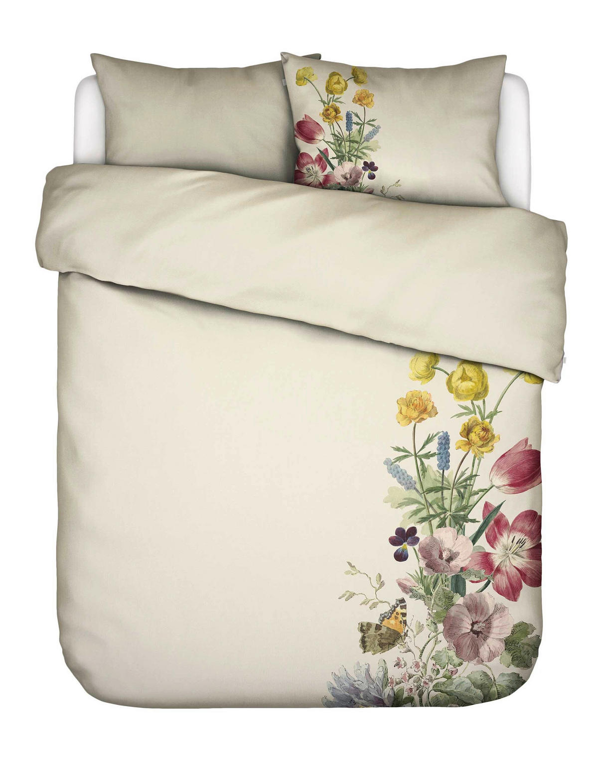 BETTWÄSCHE Viola Satin 200/200 cm  - Creme, KONVENTIONELL, Textil (200/200cm) - Essenza