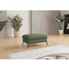 HOCKER in Textil Olivgrün  - Creme/Schwarz, KONVENTIONELL, Textil/Metall (104/47/69cm) - Sit & More
