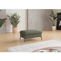 HOCKER in Textil Olivgrün  - Creme/Schwarz, KONVENTIONELL, Textil/Metall (104/47/69cm) - Sit & More