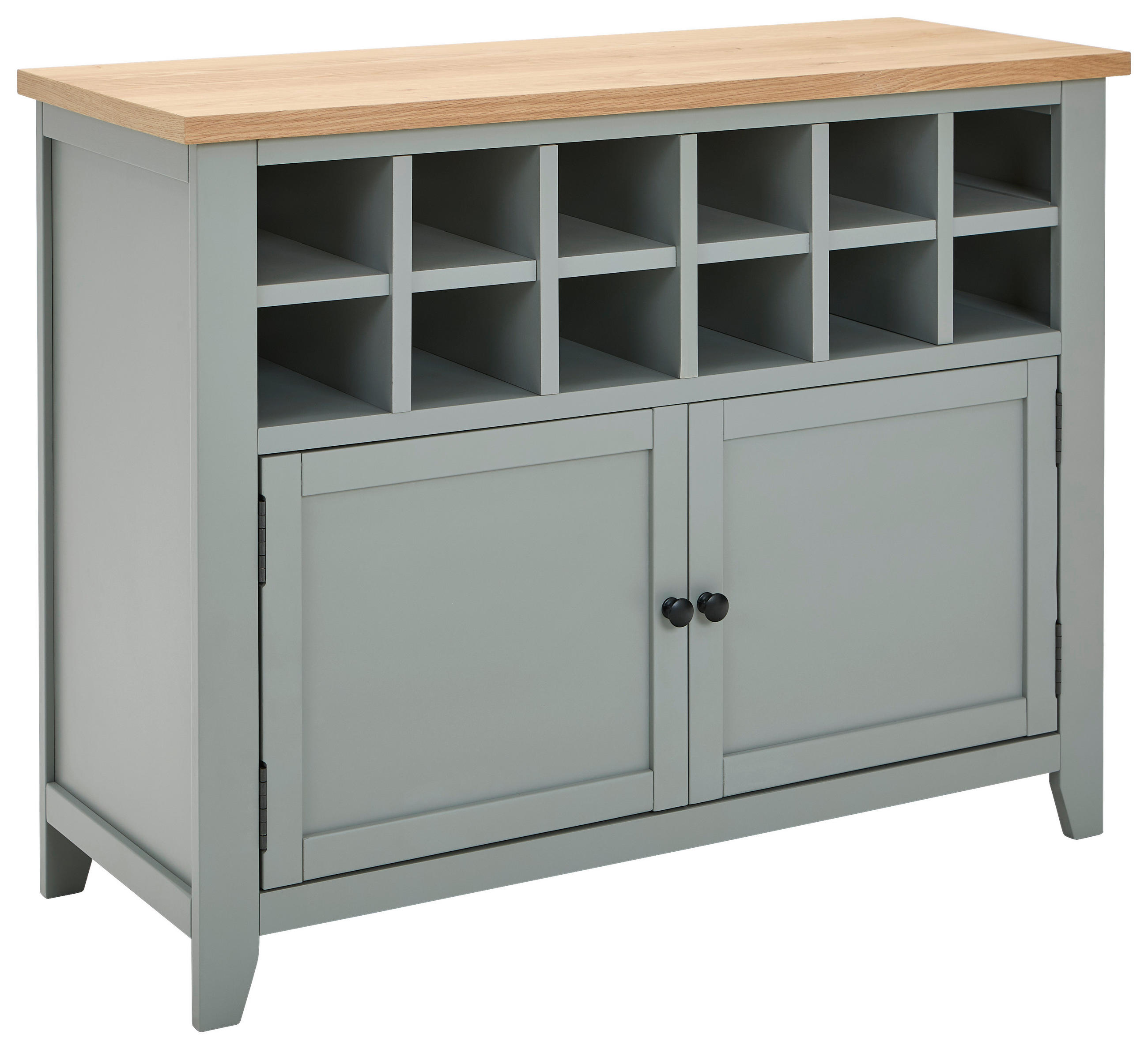 MID.YOU ŠIROKÁ KOMODA, dub, borovice, šedá, přírodní barvy, 110/85/43 cm