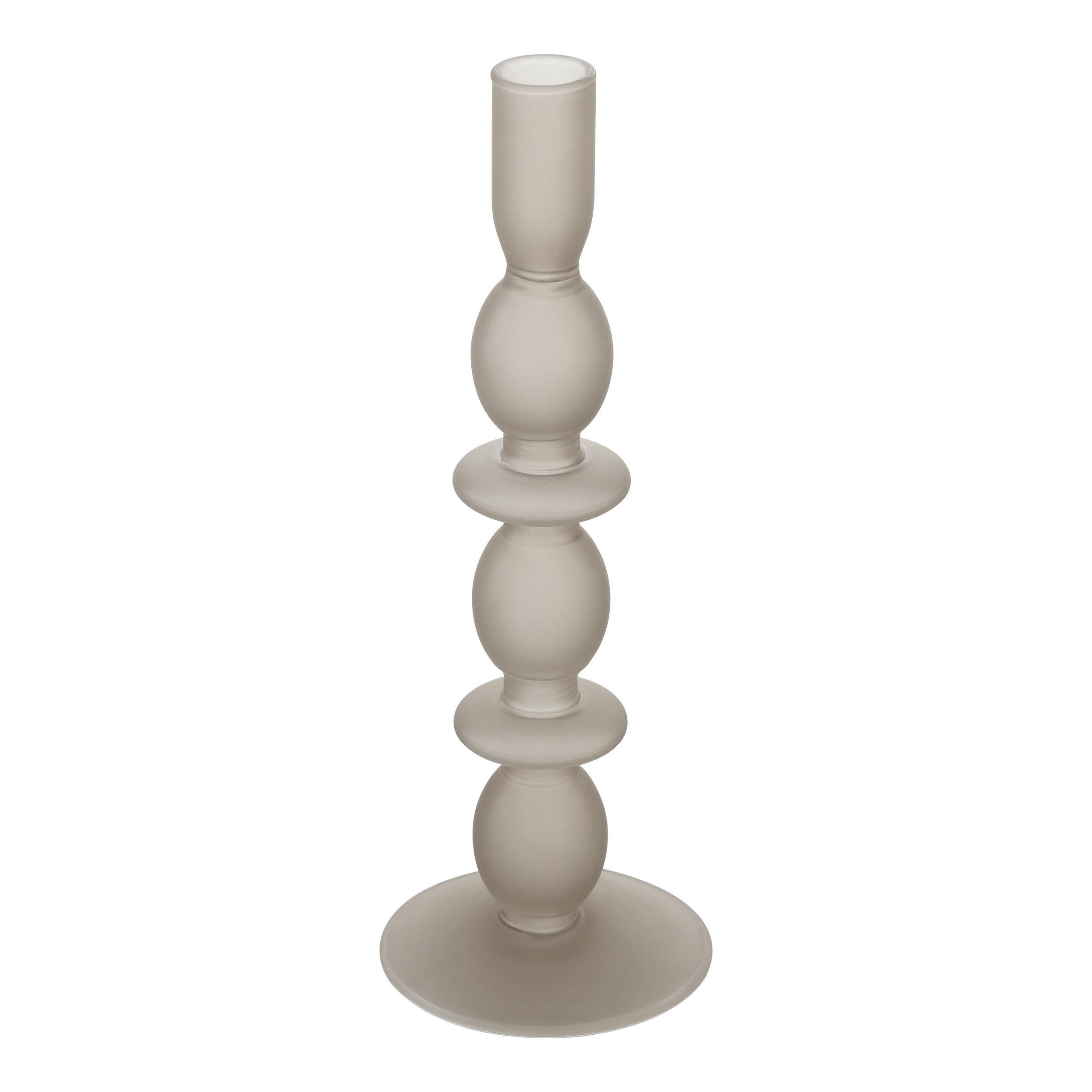 STABKERZENHALTER - Braun, LIFESTYLE, Glas (9/26.5cm)