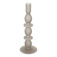 STABKERZENHALTER - Braun, LIFESTYLE, Glas (9/26.5cm)