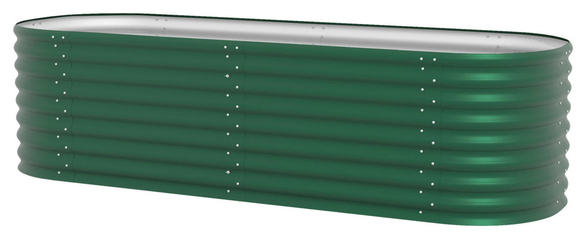 HOCHBEET-ERWEITERUNG 80/63/80 cm  - Dunkelgrün, Basics, Metall (80/63/80cm)
