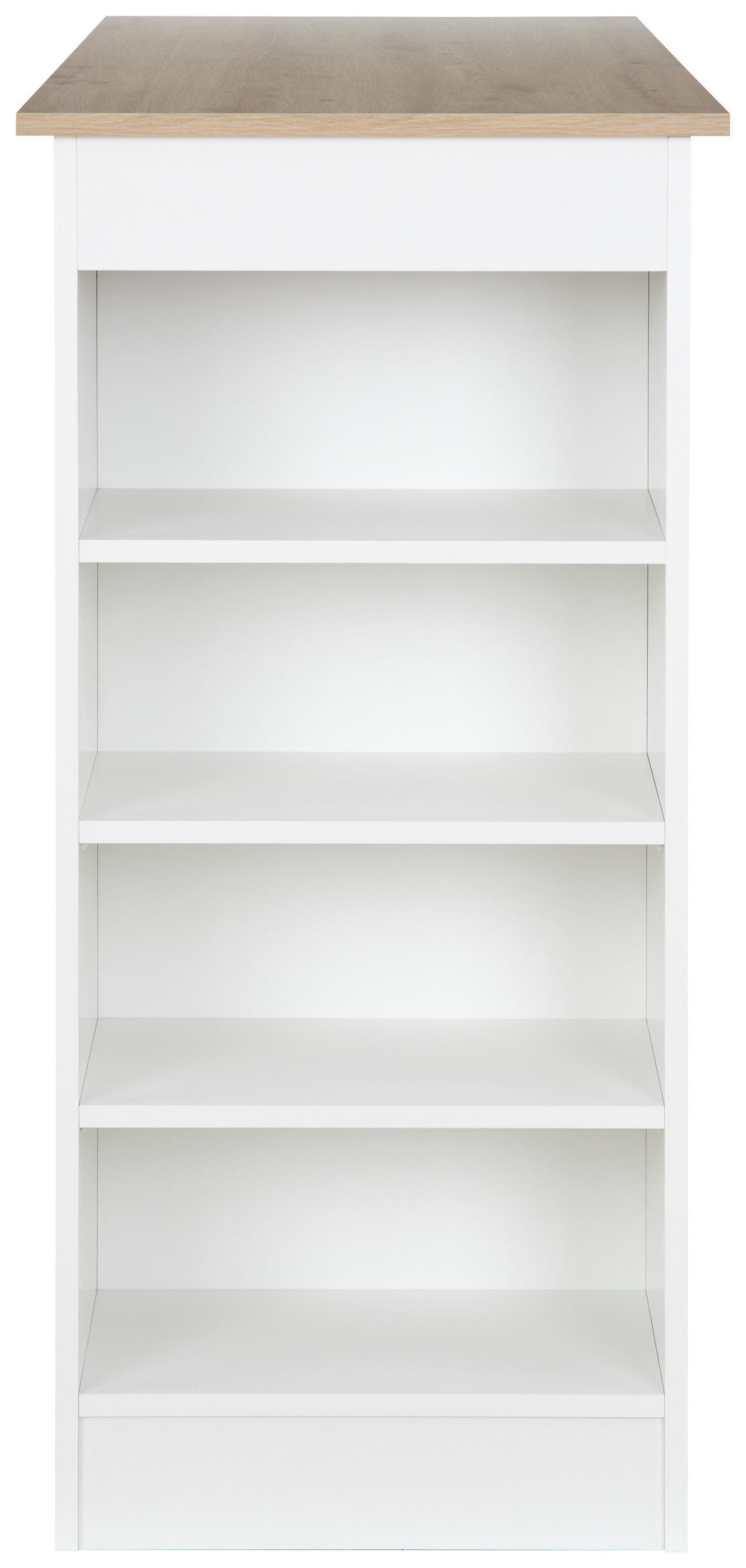 BARBORD i trämaterial  115/50/103 cm  - vit/ekfärgad, Klassisk, trämaterial (115/50/103cm) - Best Price