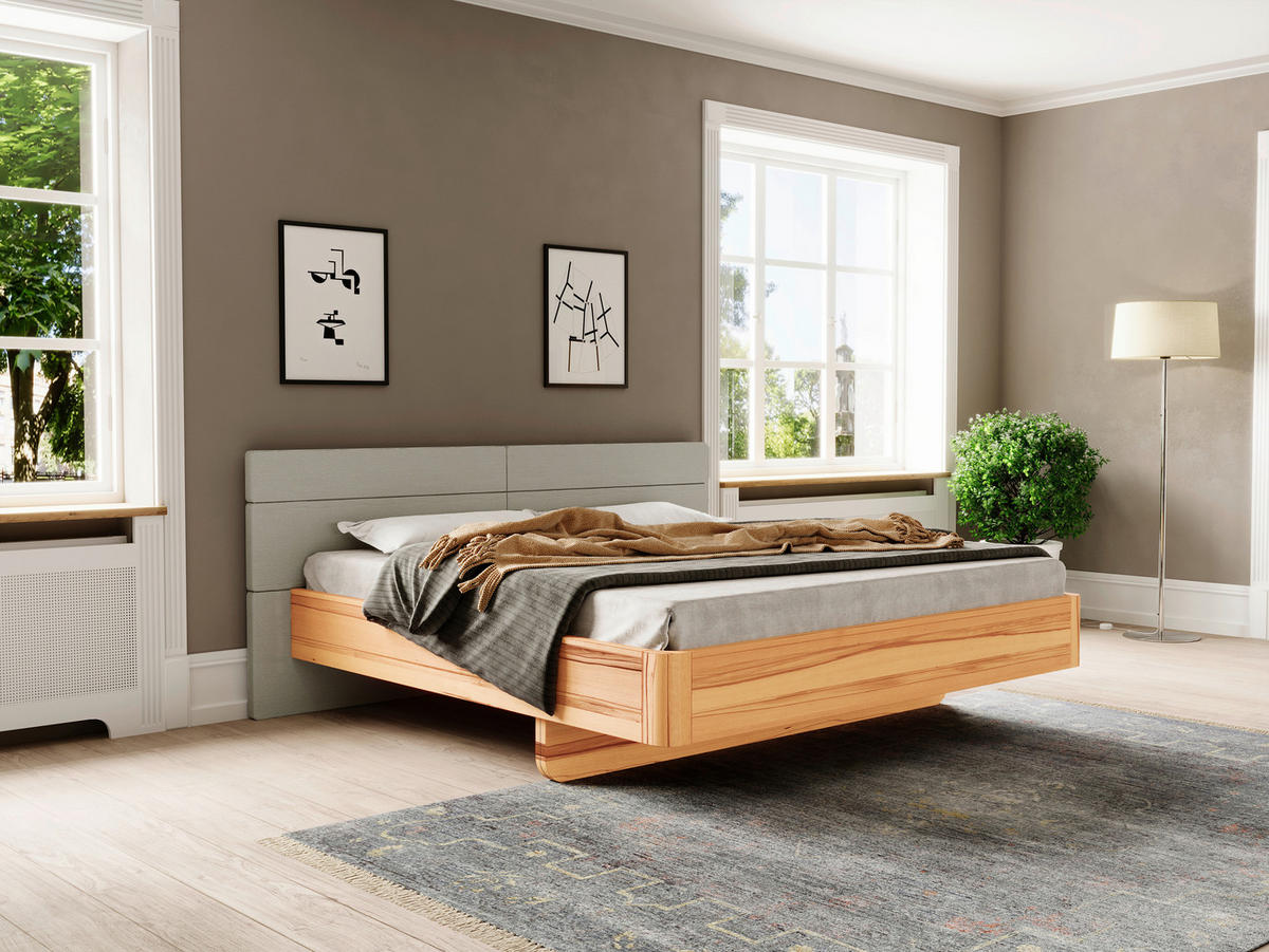 BETT 160/200 cm  in Naturfarben  - Beige/Naturfarben, MODERN, Holz (160/200cm) - MID.YOU