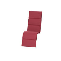 LIEGENAUFLAGE in Rot Uni  - Rot, KONVENTIONELL, Textil (48/6/160cm) - Siena Garden