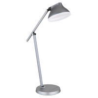 STOLNÍ LED LAMPA, dotykový stmívač, 43,2/17,8/75,8 cm - šedá/opál, Basics, kov/plast (43,2/17,8/75,8cm) - Globo
