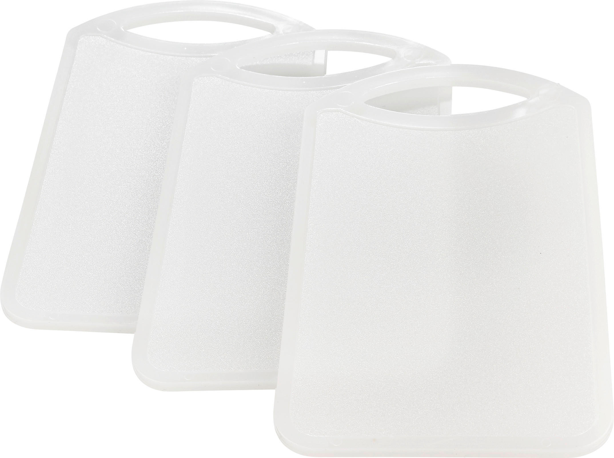 SADA PRKÉNEK 3 ks 15/25/1 cm - bílá, Basics, plast (15/25/1cm) - Homeware Profession.
