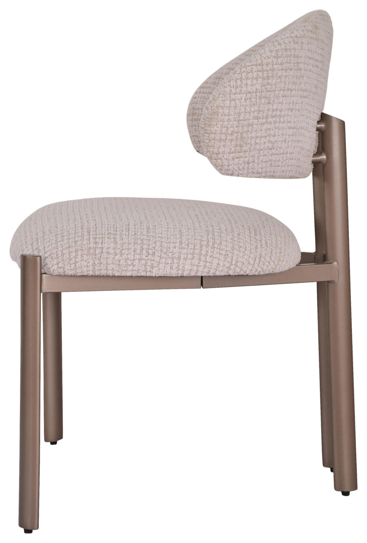 STUHL Webstoff Champagner, Beige  - Champagner/Beige, MODERN, Textil/Metall (55/81/57cm) - MID.YOU