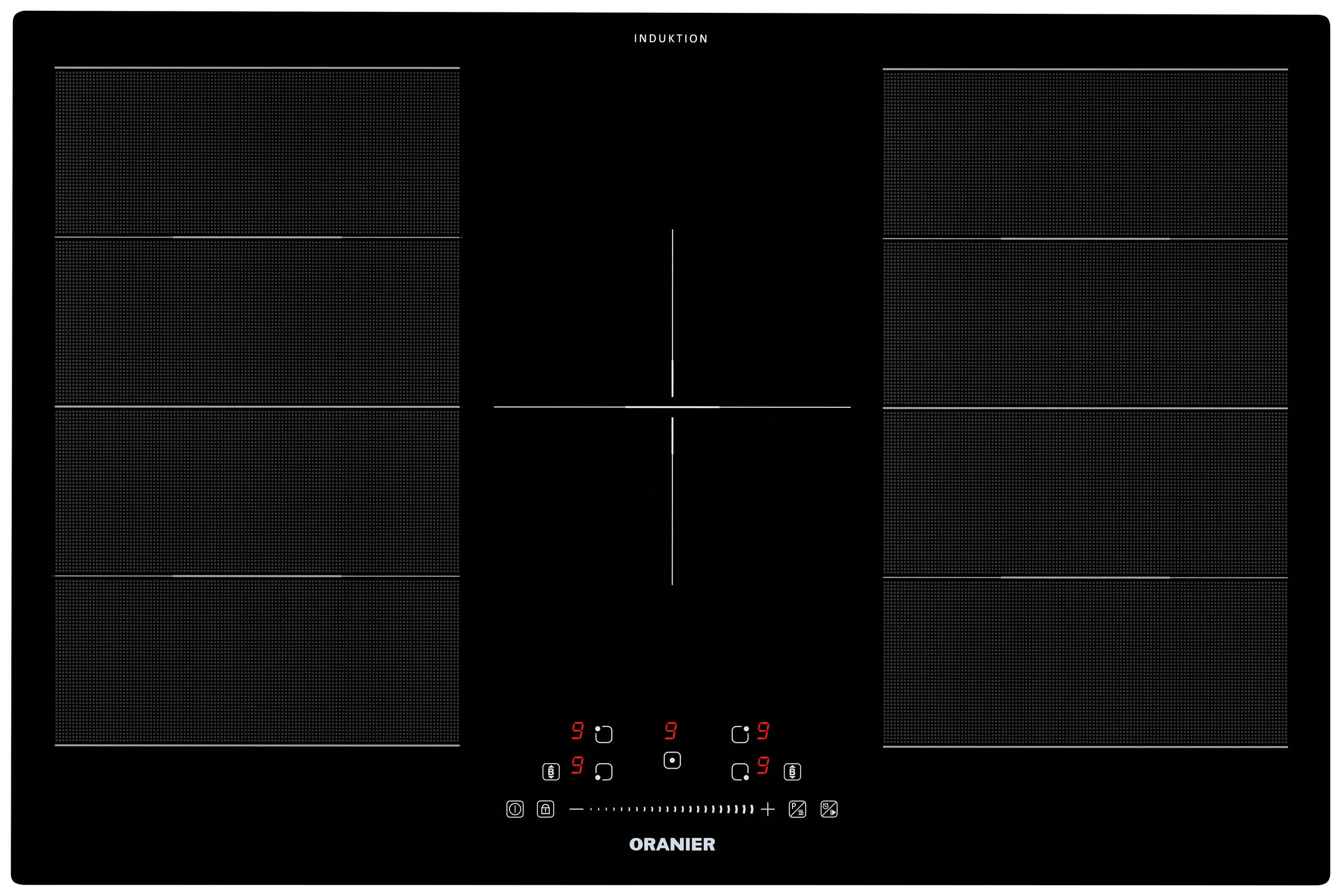 INDUKTIONSKOCHFELD FLI580  - Schwarz, Basics, Glas (78/5,5/52cm) - Oranier