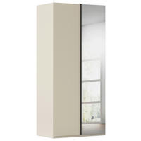 DREHTÜRENSCHRANK Champagner  - Chromfarben/Edelstahlfarben, Basics, Glas/Holzwerkstoff (101/235/61cm) - Novel