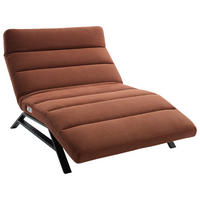 RELAXLIEGE Feincord Rostfarben  - Rostfarben/Schwarz, Design, Textil/Metall (120/54-113/158-198cm) - Pure Home Lifestyle