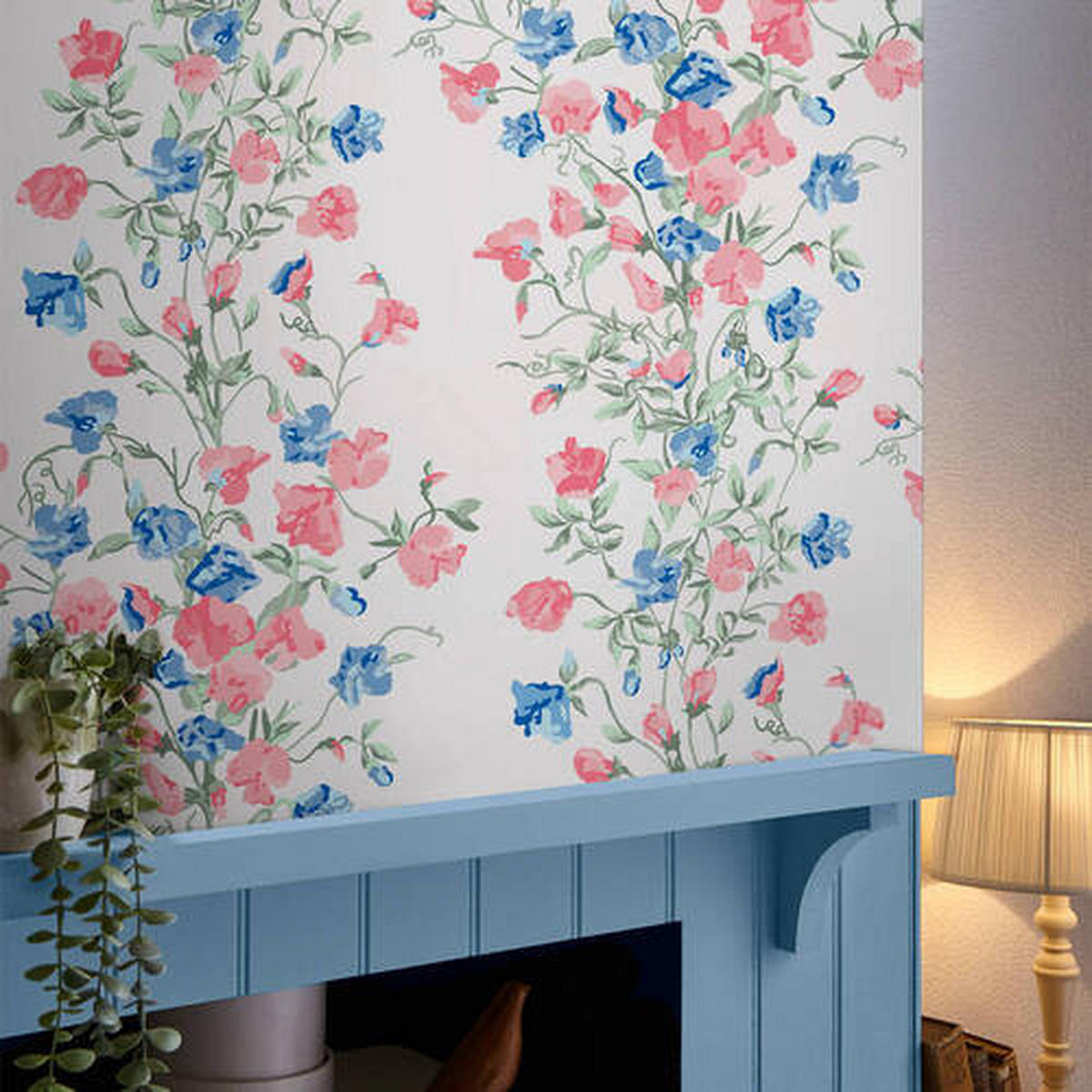VLIESTAPETE  - Blau/Pink, Basics, Papier/Kunststoff (52/1005cm) - Xora