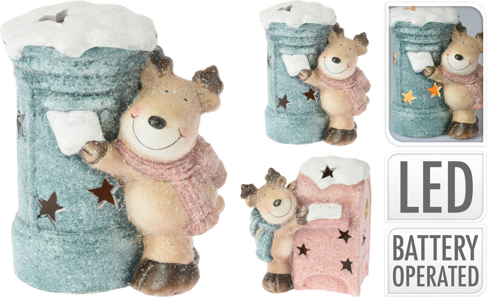 Ren Decorativ Xmassale - Basics, ceramică (11/9/12cm)