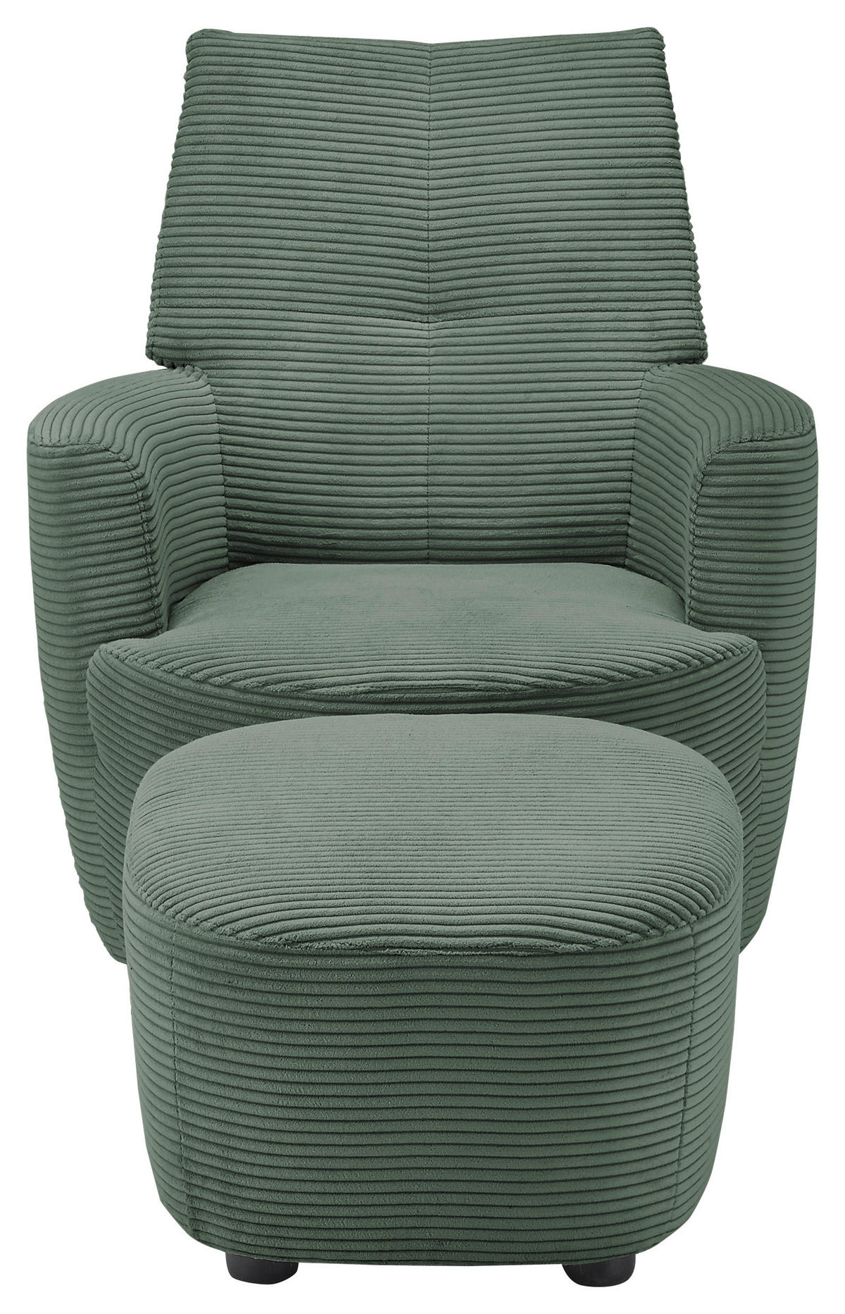 SESSEL Cord Olivgrün    - Schwarz/Olivgrün, Design, Textil/Metall (80/96/88cm) - SetOne by Musterring