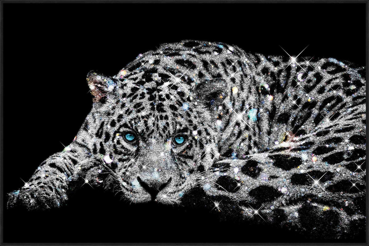 KUNSTDRUCK Tiere 120/90 cm  - Silberfarben/Schwarz, LIFESTYLE, Papier/Kunststoff (120/90cm) - Monee