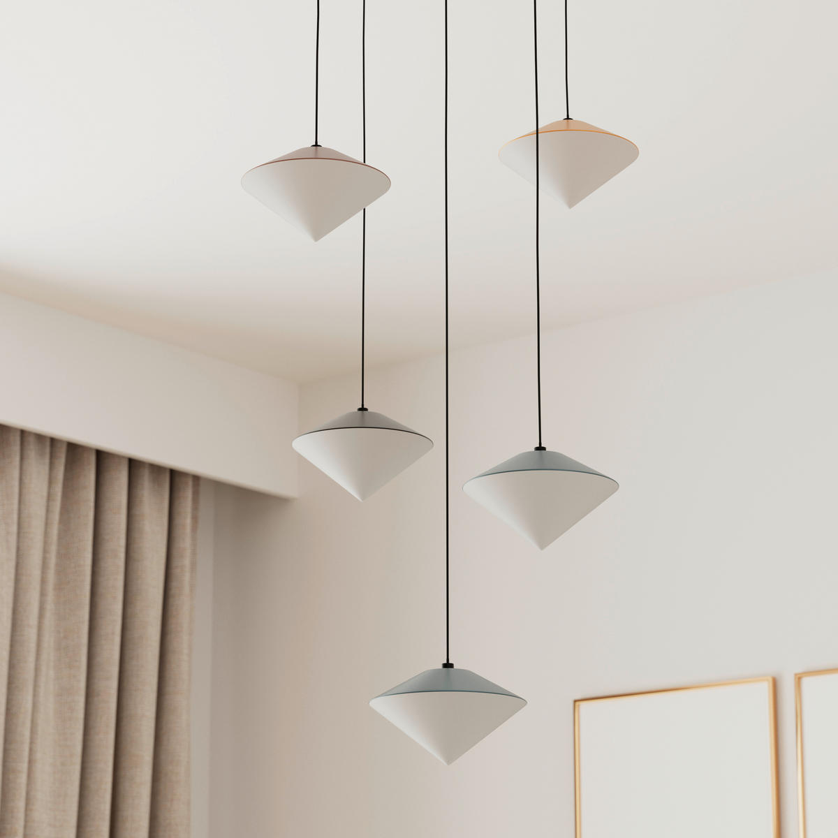 LED-HÄNGELEUCHTE 39/150 cm  - Hellbraun/Goldfarben, Design, Kunststoff/Metall (39/150cm) - Dieter Knoll