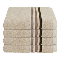 HANDTUCHSET Sandfarben 4-teilig  - Sandfarben, Basics, Textil (50/100cm)