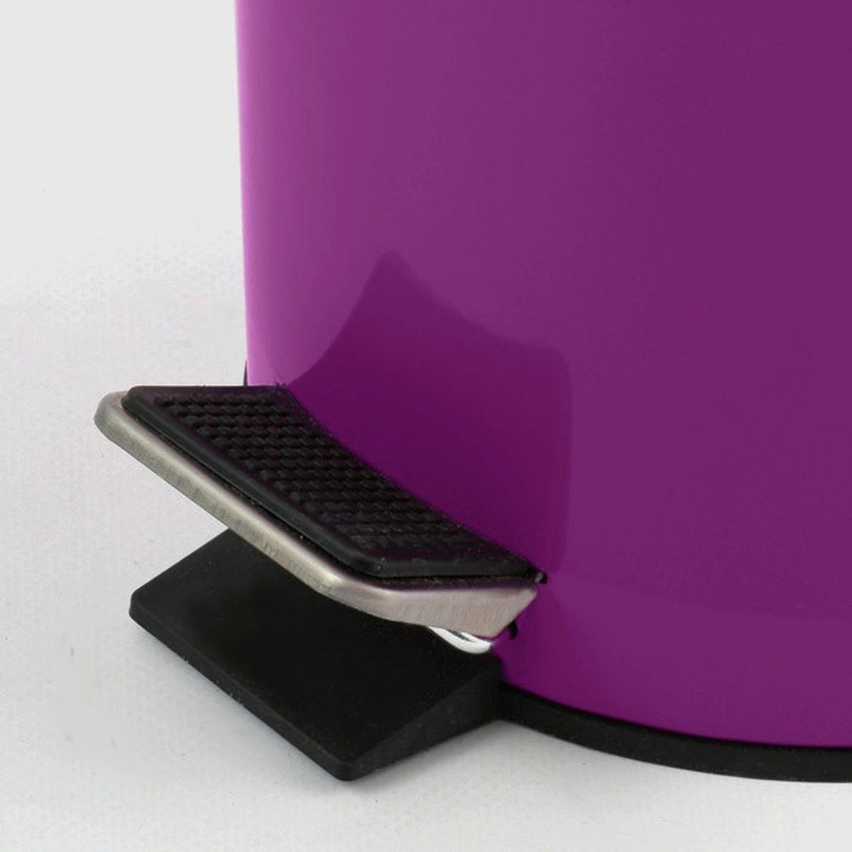 TRETEIMER 3 L  - Violett/Schwarz, Basics, Kunststoff/Metall (17/25cm) - MSV