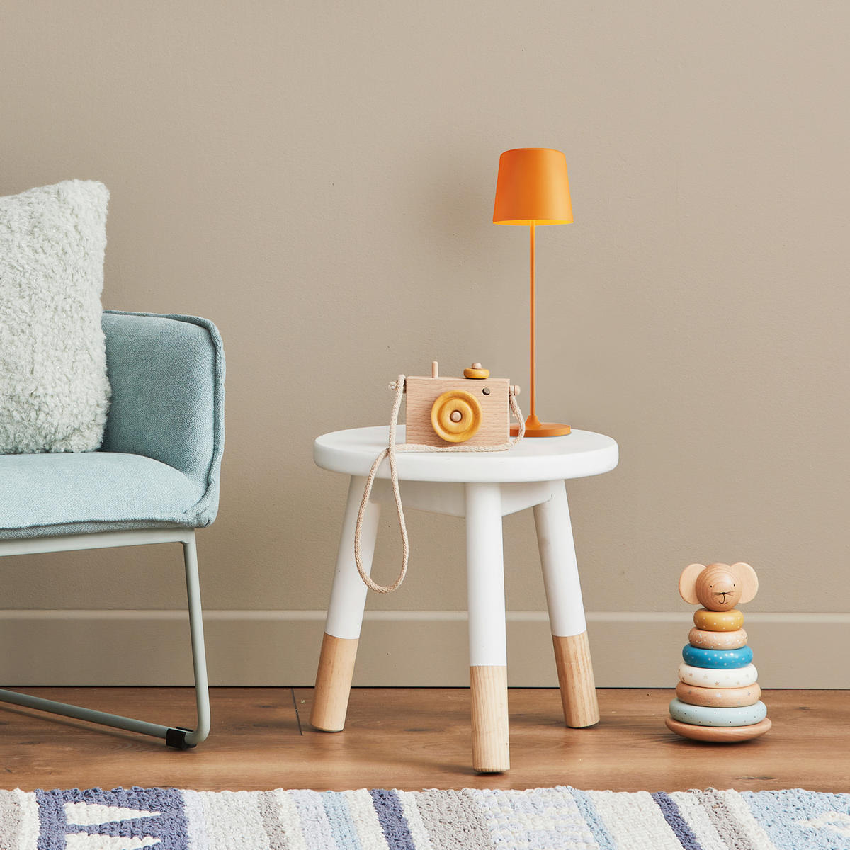 AKKU-TISCHLEUCHTE Kaami 10/37 cm   - Orange, Basics, Kunststoff/Metall (10/37cm) - Brilliant