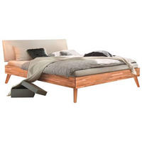 BETT 160/200 cm  in Kernbuche  - Buchefarben/Kernbuche, Design, Holz (160/200cm) - Hasena