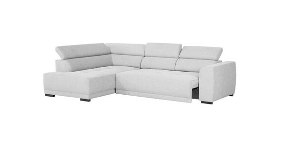ECKSOFA Hellgrau Struktur - Hellgrau/Schwarz, Design, Kunststoff/Textil (205/284cm) - Xora