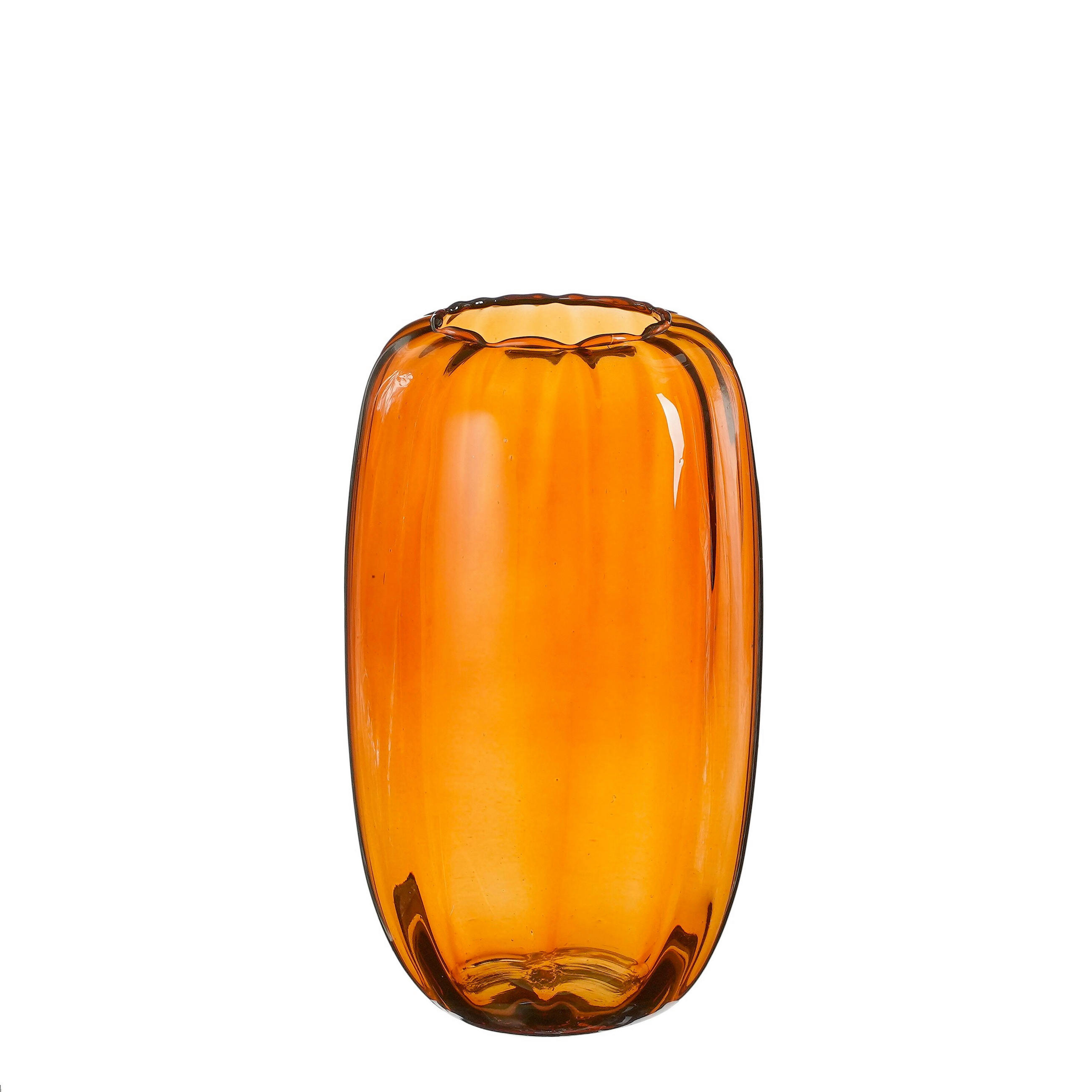 VÁZA  - barna, Basics, Üveg (15/15/25cm)