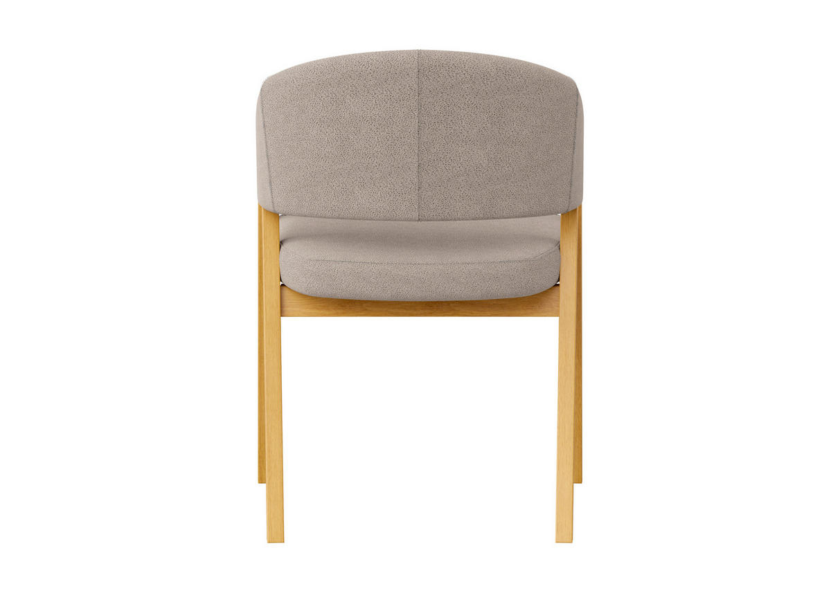ARMLEHNSTUHL  Stoffauswahl Mikrofaser  Hellgrau  - Hellgrau, Konventionell, Holz/Textil (59/81/60cm) - Carryhome