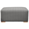 HOCKER in Textil Grau  - Buchefarben/Grau, Konventionell, Holz/Textil (101/44/92cm) - Livetastic