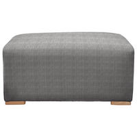 HOCKER in Textil Grau  - Buchefarben/Grau, Konventionell, Holz/Textil (101/44/92cm) - Livetastic