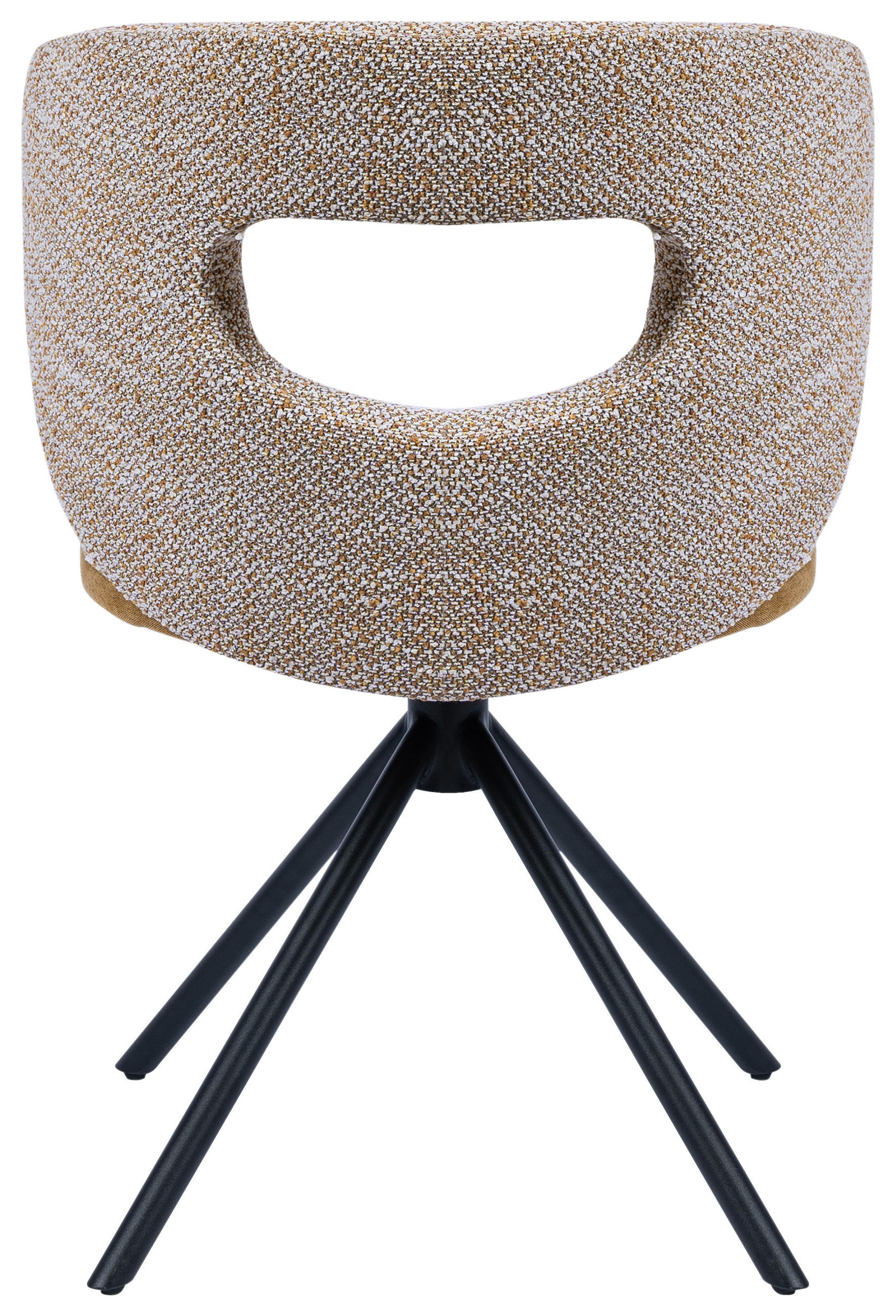 STUHL - Gelb/Schwarz, Design, Textil/Metall (58/80/60cm) - Novel