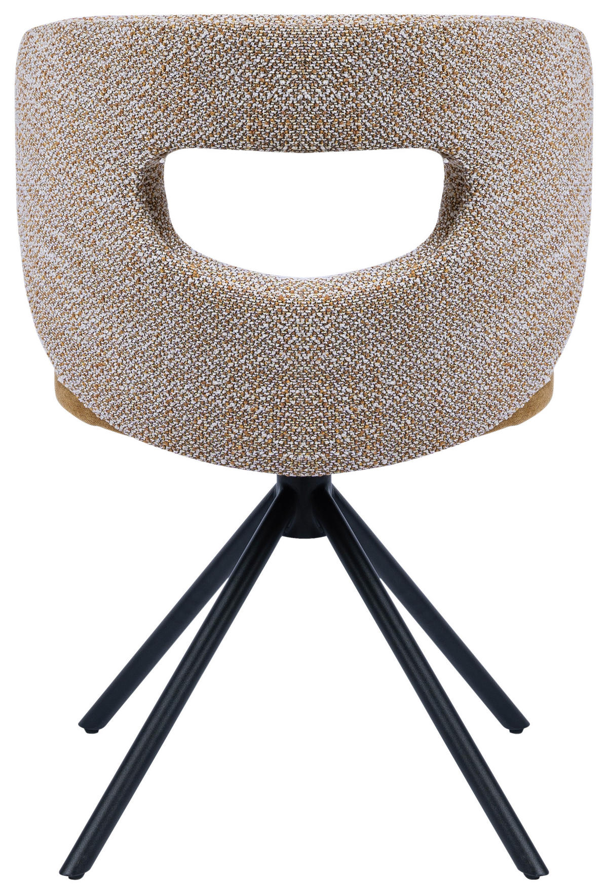 STUHL - Gelb/Schwarz, Design, Textil/Metall (58/80/60cm) - Novel