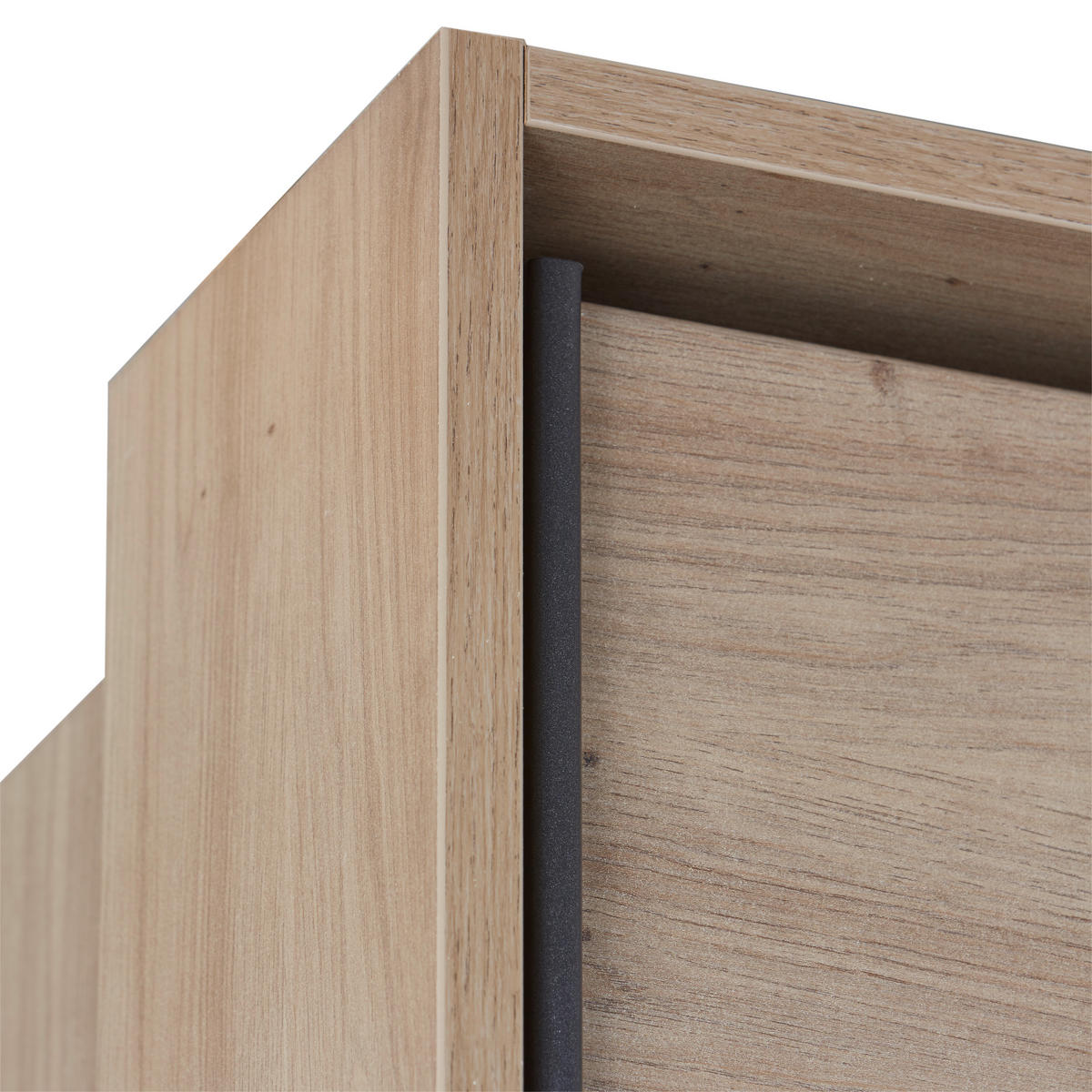 SCHIEBETÜRENSCHRANK 271/230/62 cm 4-türig Eiche Artisan  - Eiche Artisan/Grau, MODERN, Holzwerkstoff/Metall (271/230/62cm) - Luca Bessoni